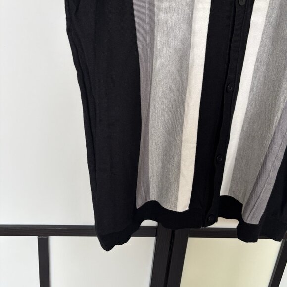 Spring & Mercer Men's Short Sleeve Polo Sweater Striped (FITS LIKE A XL) Preppy - Picture 11 of 13